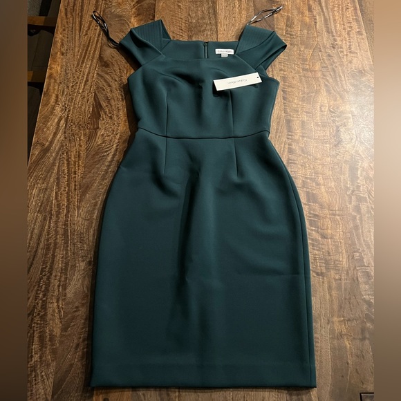 Calvin Klein Dresses & Skirts - NWT Rare Klein Emerald Green Dress